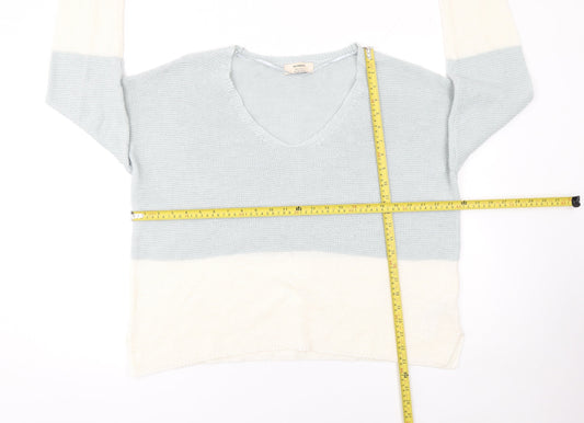 Womens UK Size L Pull&Bear Multicoloured Pullover Jumper