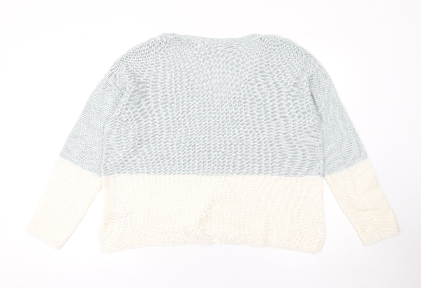 Womens UK Size L Pull&Bear Multicoloured Pullover Jumper