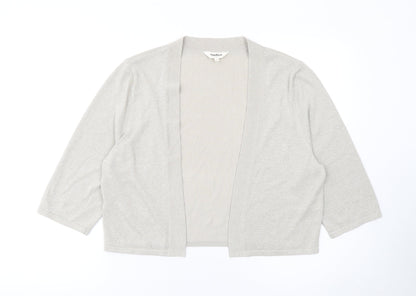 Womens UK Size 20 Studio8 London Silver Cardigan Jumper