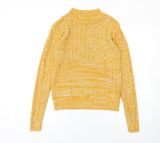 Womens UK Size S Matalan Yellow Pullover Jumper