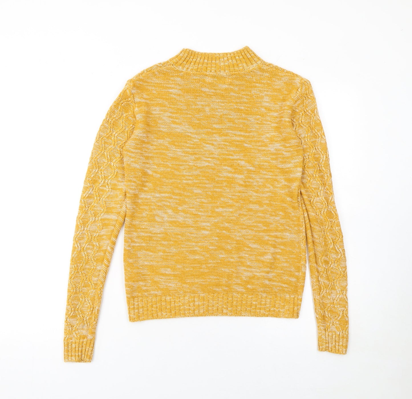 Womens UK Size S Matalan Yellow Pullover Jumper