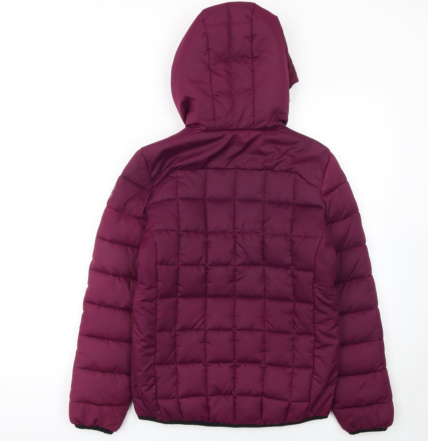 Surfanic Girls Purple Hooded Puffer Jacket Size 164 Winter Quilted Coat