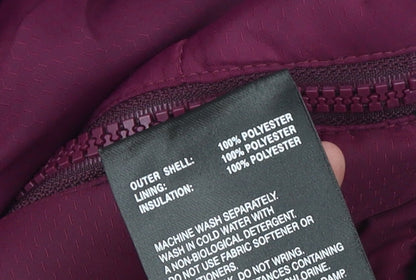 Surfanic Girls Purple Hooded Puffer Jacket Size 164 Winter Quilted Coat