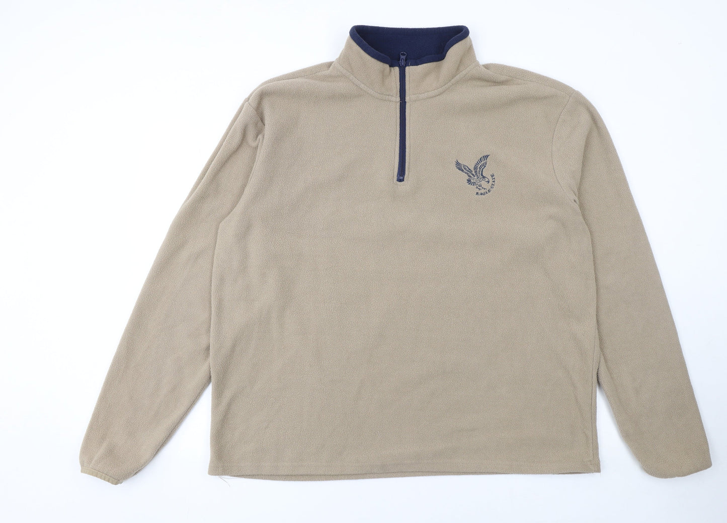 Mens UK Size 2XL atlasformen Beige Pullover Sweatshirt