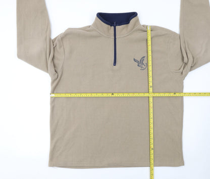 Mens UK Size 2XL atlasformen Beige Pullover Sweatshirt