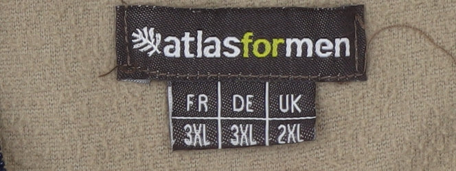 Mens UK Size 2XL atlasformen Beige Pullover Sweatshirt