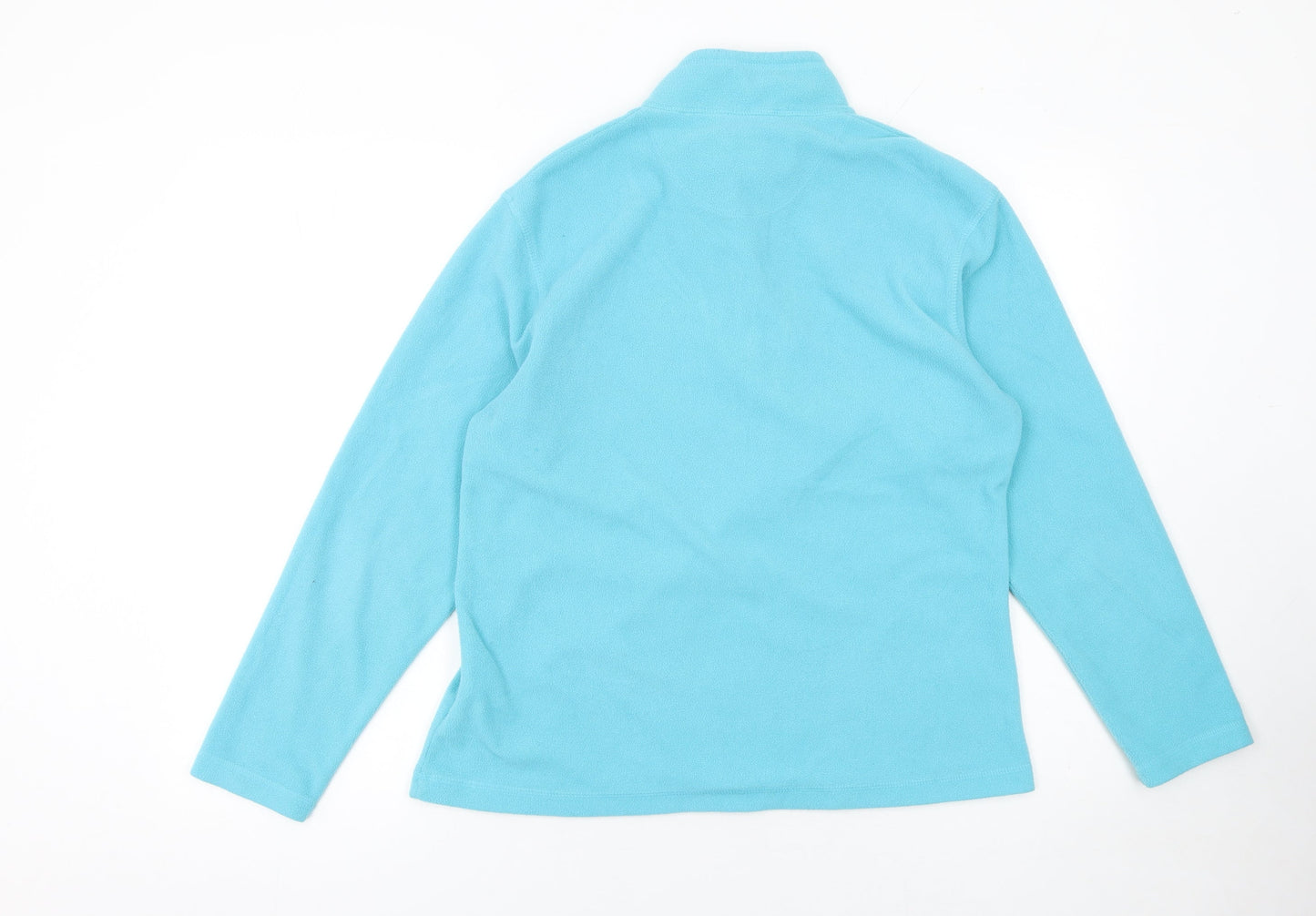 Regatta Women's Blue 1/2 Zip Fleece Sweatshirt UK 14 Outdoor Top