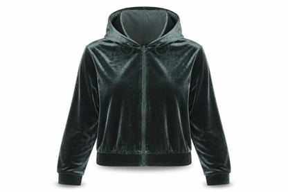 Womens UK Size 12 Monki Green Full Zip Hoodie