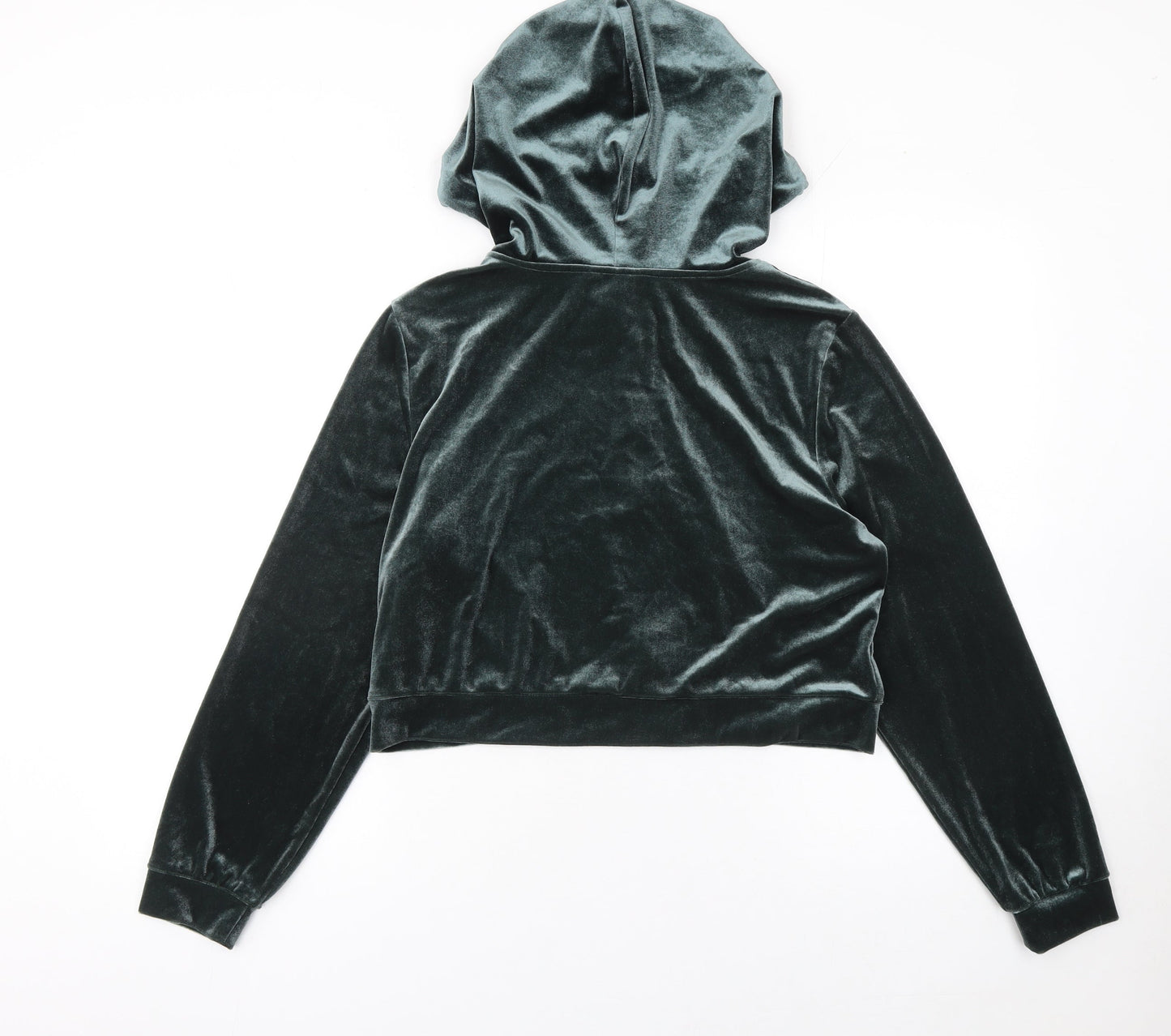Womens UK Size 12 Monki Green Full Zip Hoodie