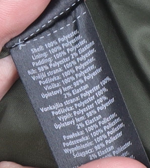 F&F Women's Green Quilted Jacket Size 18 Zip Buckle Mid-Length