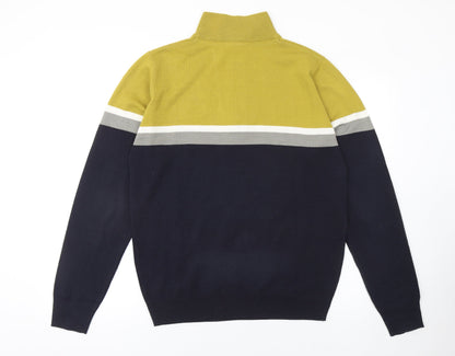 Tottenham Hotspur Men's Multicoloured 1/2 Zip Knitted Jumper M