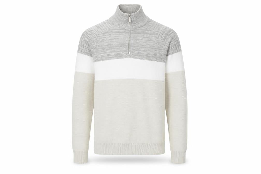 Mens UK Size S Primark Beige 1/2 Zip Jumper