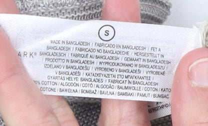 Primark Men's Beige Colour Block Cotton 1/2 Zip Jumper Small