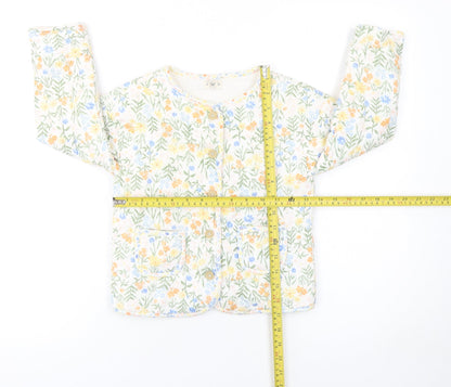 Girls UK Size 4-5 Years F&F Multicoloured Quilted Coat