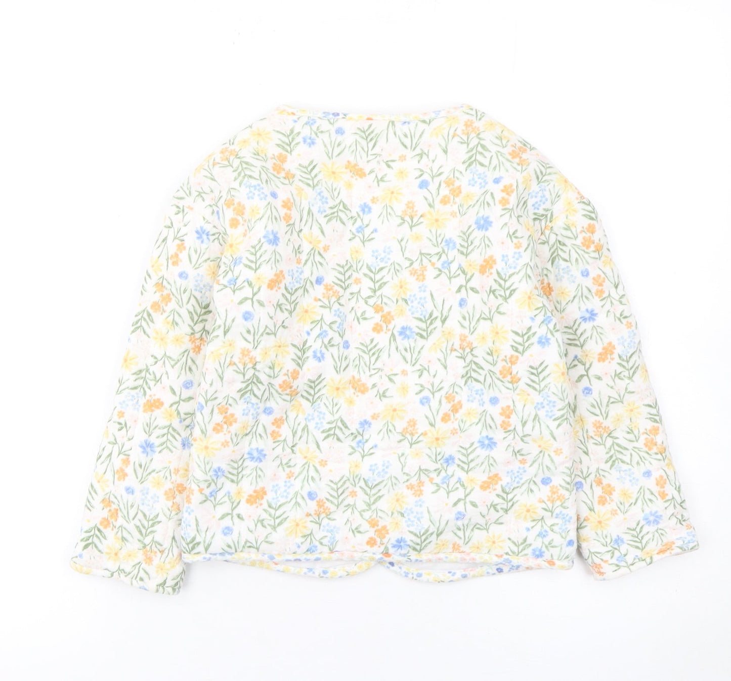 Girls UK Size 4-5 Years F&F Multicoloured Quilted Coat