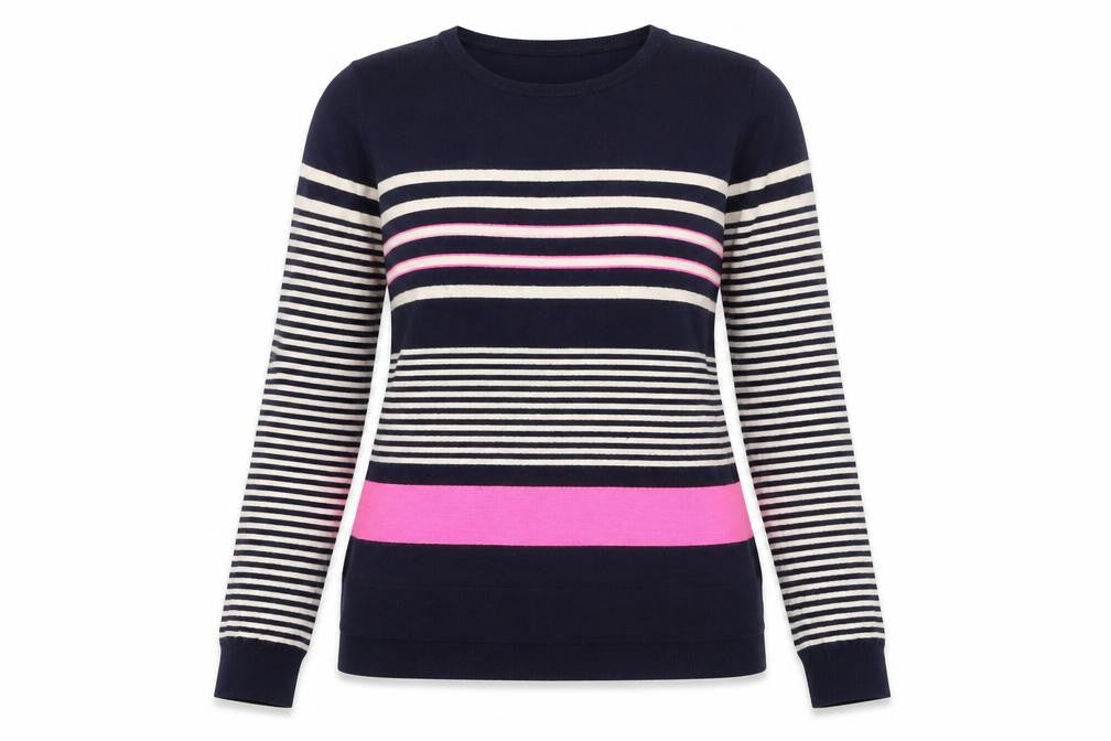 Womens UK Size XS Oasis Multicoloured Pullover Jumper