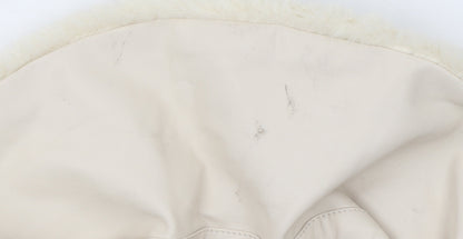 Womens UK Size 6 PRETTYLITTLETHING Beige Overcoat