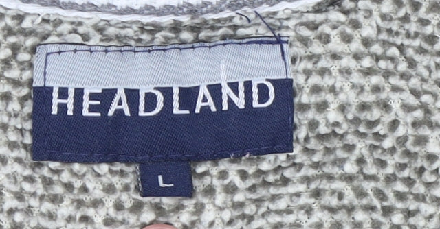 Mens UK Size L Headland Grey Pullover Sweatshirt