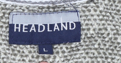 Mens UK Size L Headland Grey Pullover Sweatshirt