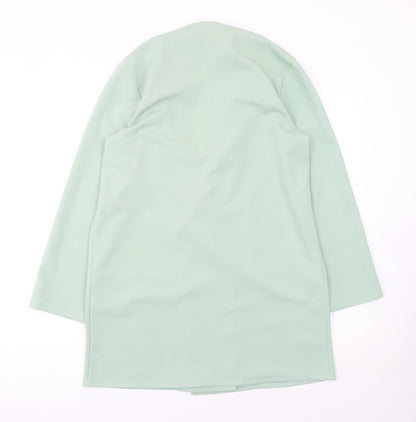 ASOS DESIGN Women’s Green Double-Breasted Long Blazer Jacket Size 6