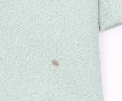 ASOS DESIGN Women’s Green Double-Breasted Long Blazer Jacket Size 6