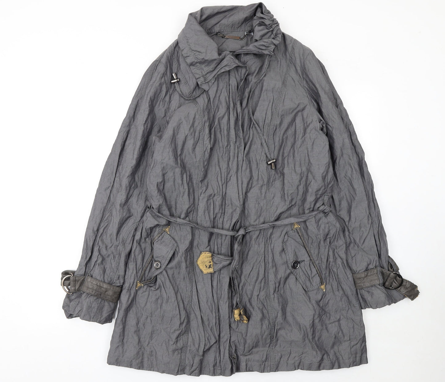 Womens UK Size 14 Marks and Spencer Grey Trench Coat