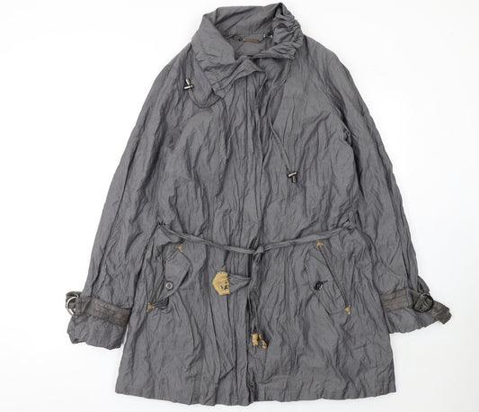 Womens UK Size 14 Marks and Spencer Grey Trench Coat