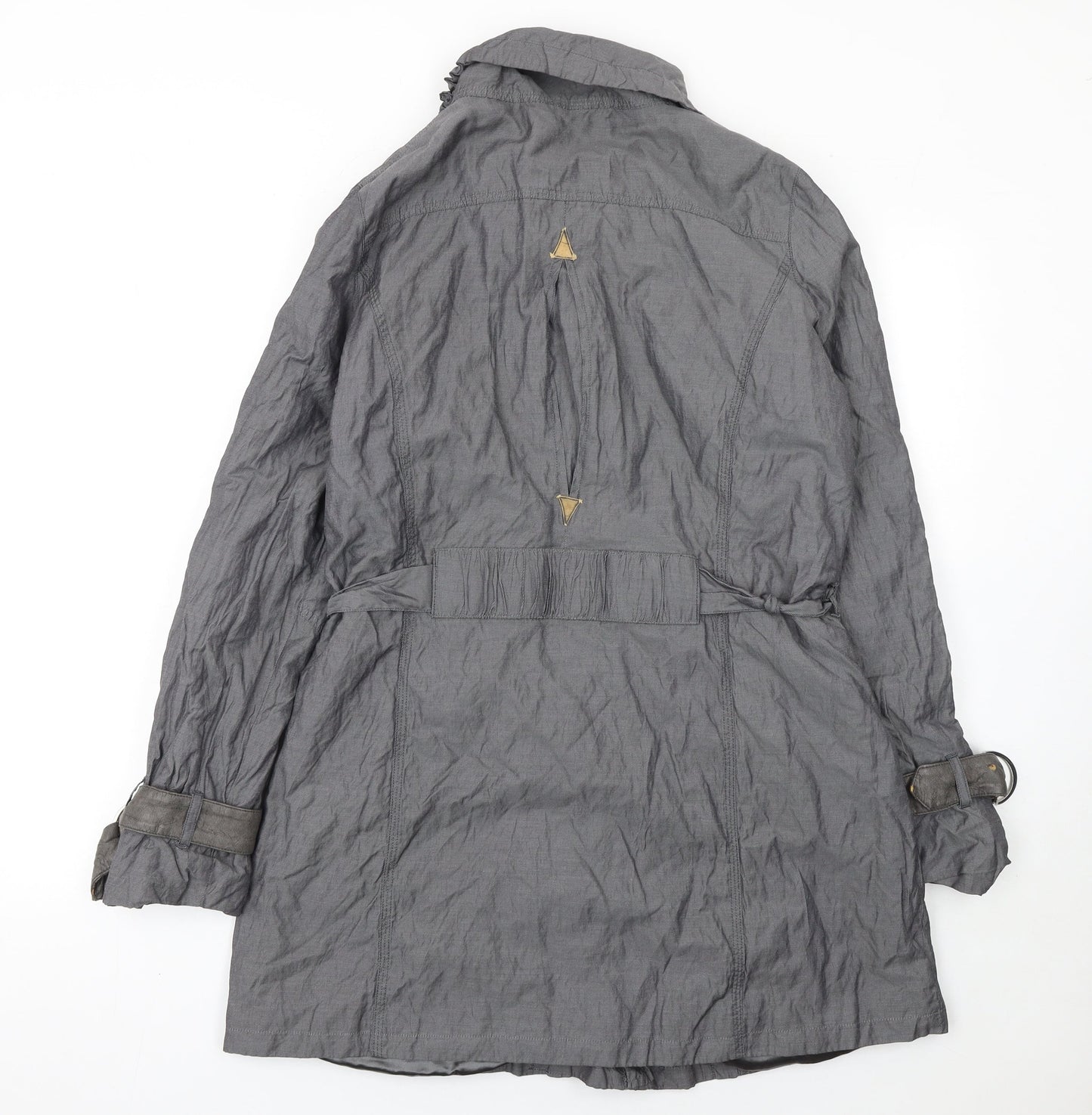 Womens UK Size 14 Marks and Spencer Grey Trench Coat