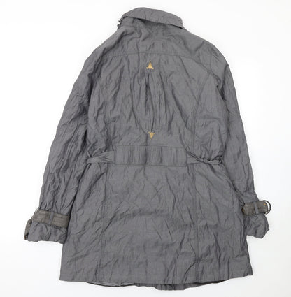 Womens UK Size 14 Marks and Spencer Grey Trench Coat