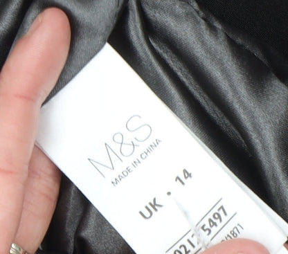 Womens UK Size 14 Marks and Spencer Grey Trench Coat