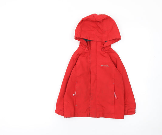 Boys UK Size 3-4 Years Mountain Warehouse Red Rain Coat