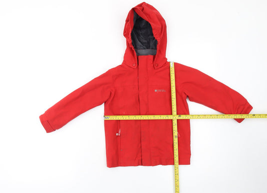 Boys UK Size 3-4 Years Mountain Warehouse Red Rain Coat