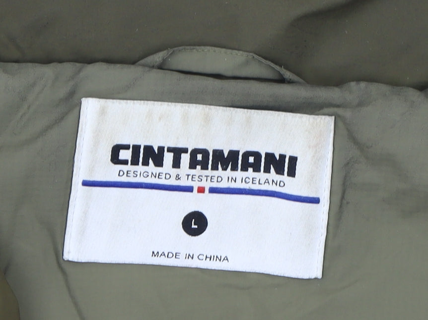 Womens UK Size L Cintamani Green Puffer Jacket