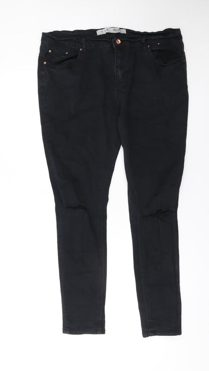 Denim Co. Women's Black Size 20 Skinny Jeans with Stretch