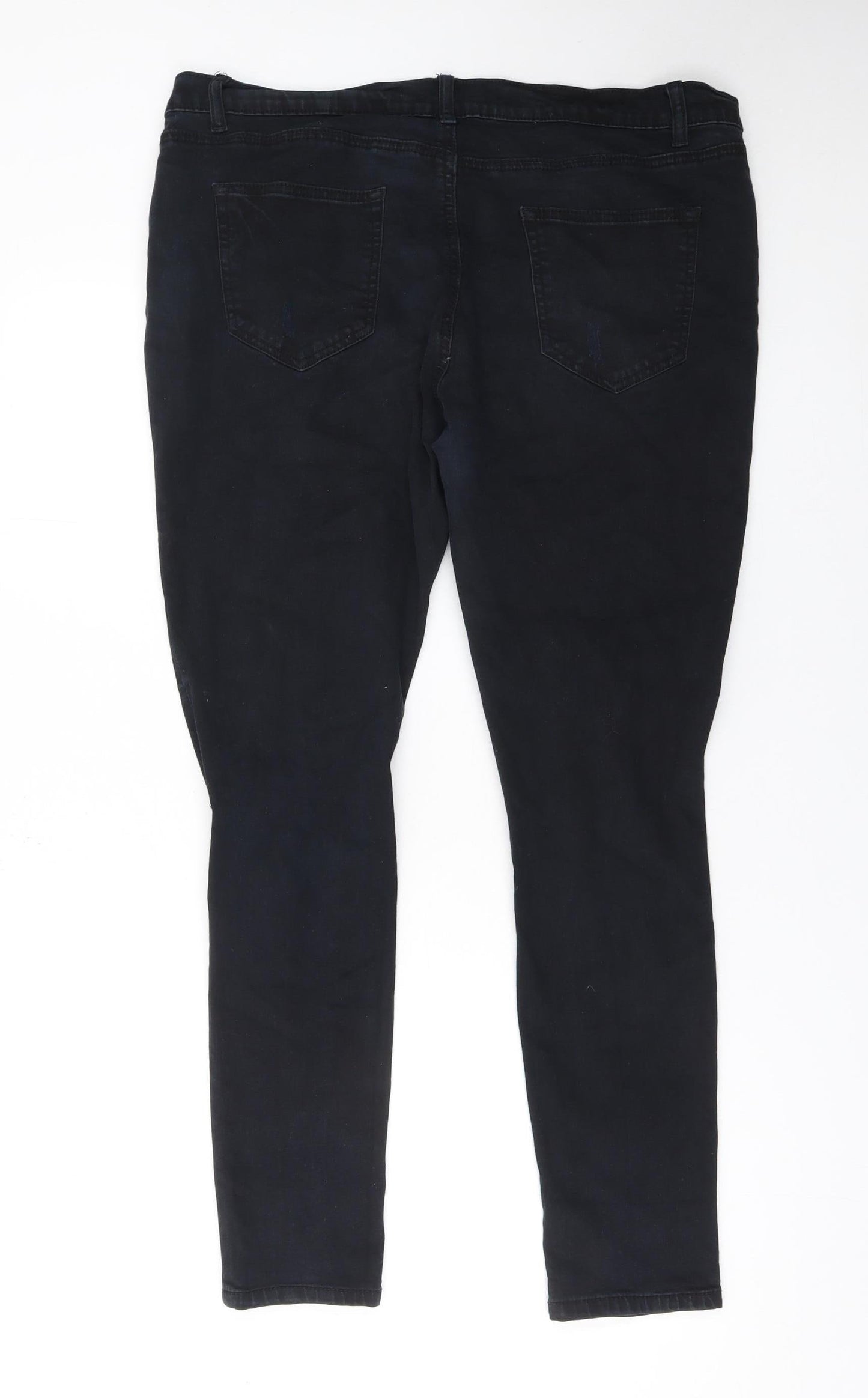 Denim Co. Women's Black Size 20 Skinny Jeans with Stretch