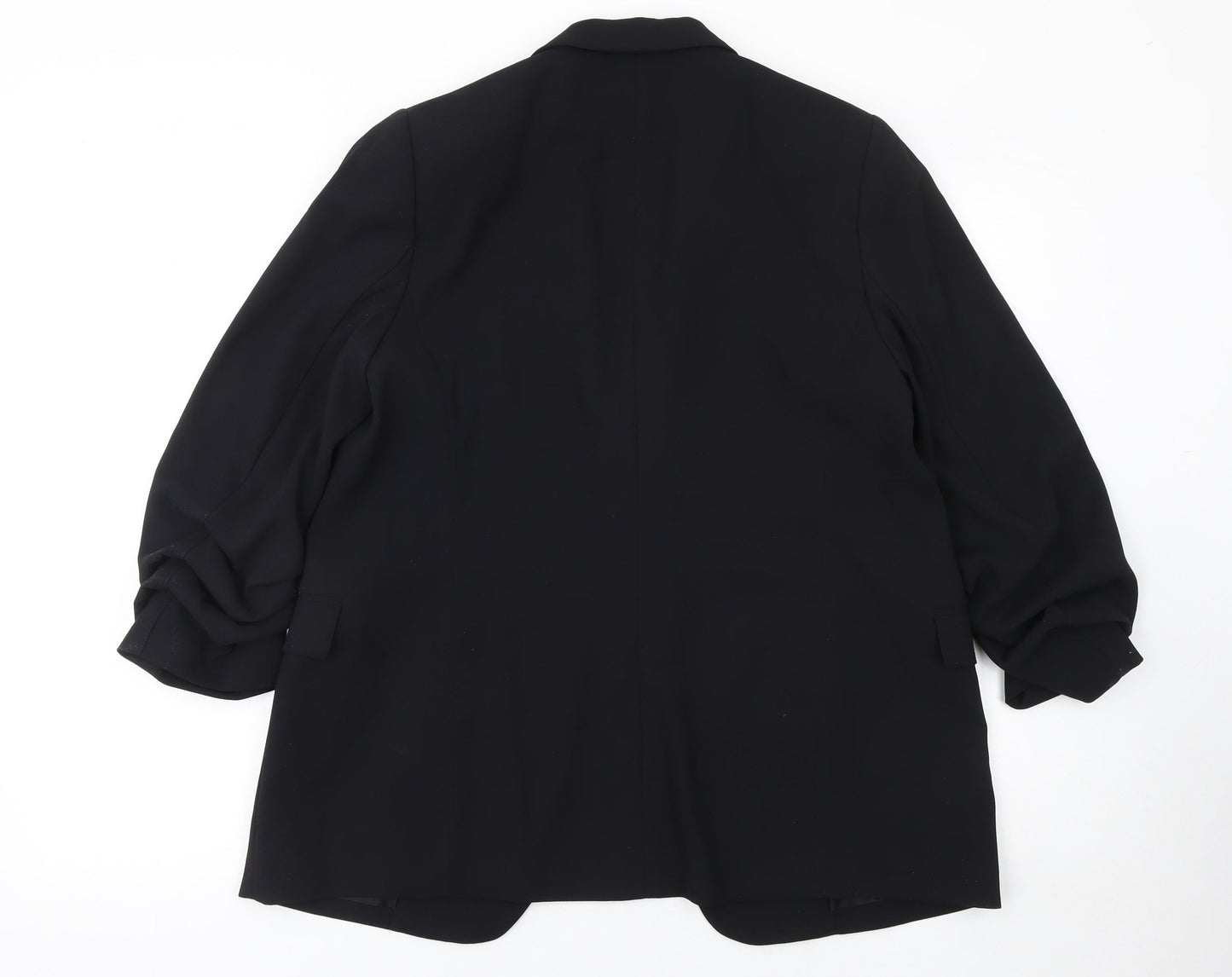 Marks and Spencer Women’s Black Regular Fit Notch Lapel Blazer UK 14