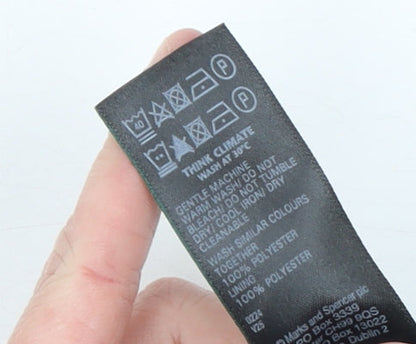 Marks and Spencer Women’s Black Regular Fit Notch Lapel Blazer UK 14