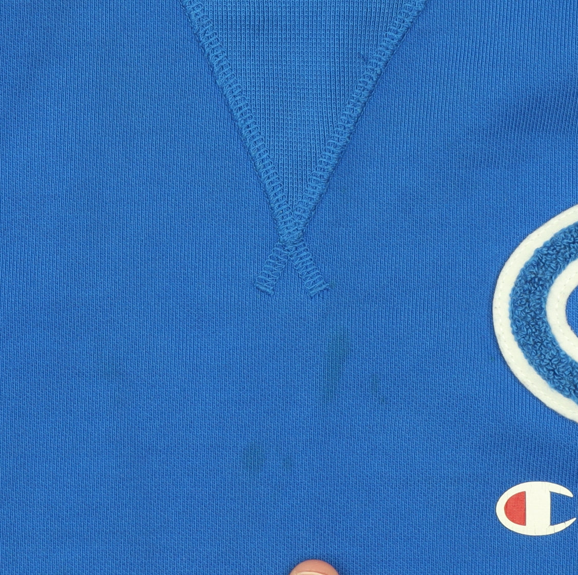 Mens UK Size L Champion Blue Pullover Sweatshirt