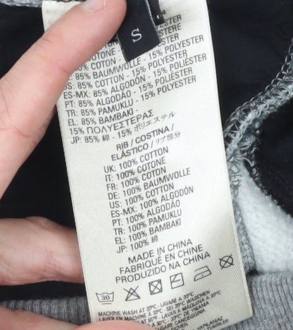 Diesel Men's Grey Jogger Trousers Size S Zip Pocket Tapered Fit