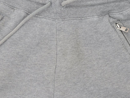 Diesel Men's Grey Jogger Trousers Size S Zip Pocket Tapered Fit