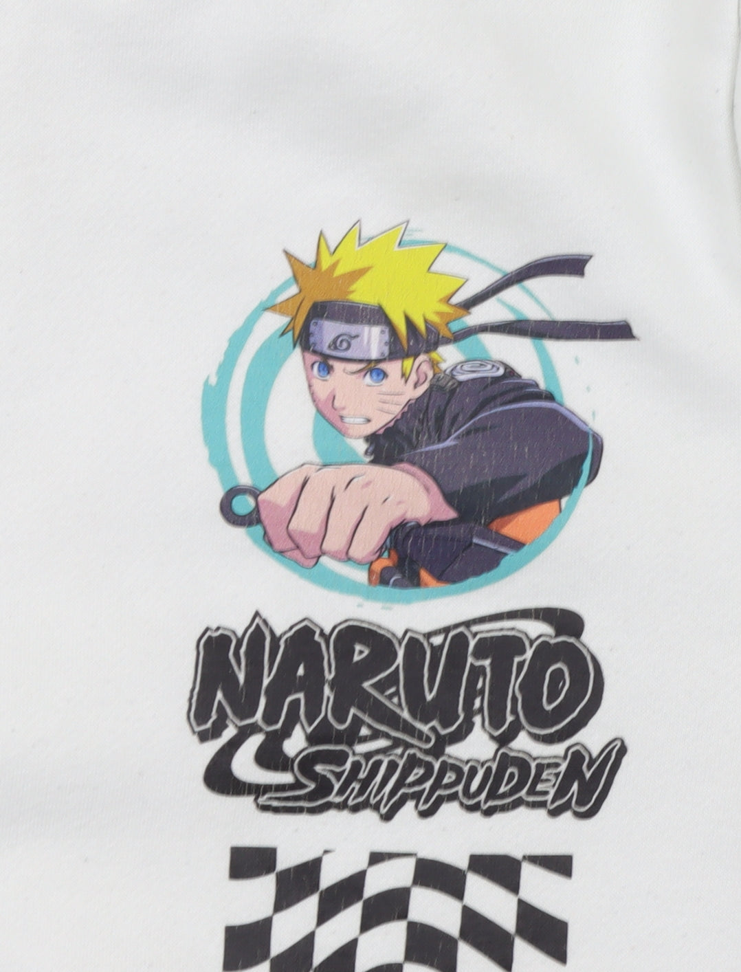 Boys UK Size 9-10 Years Naruto Shippuden Collection White Pullover Hoodie