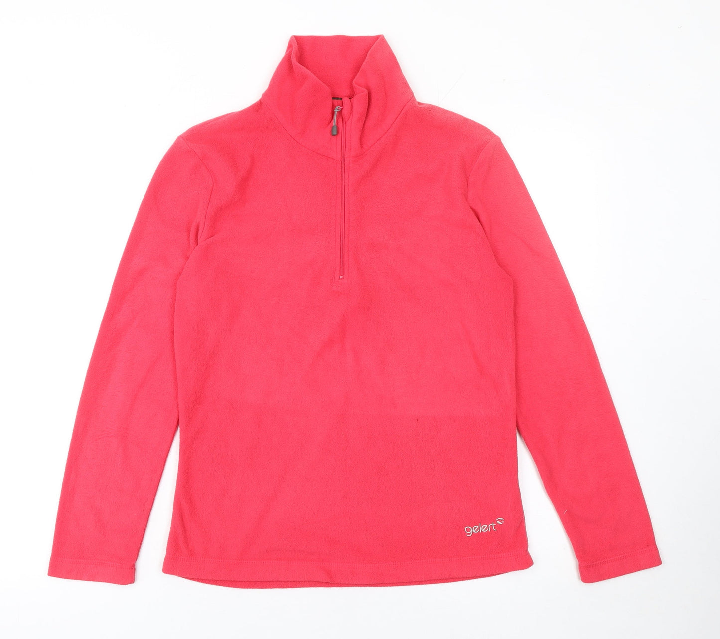 Gelert Women's Pink 1/2 Zip Fleece Pullover Sweatshirt UK 10