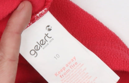 Gelert Women's Pink 1/2 Zip Fleece Pullover Sweatshirt UK 10