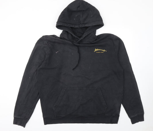 Mens UK Size L AllSaints Black Pullover Hoodie