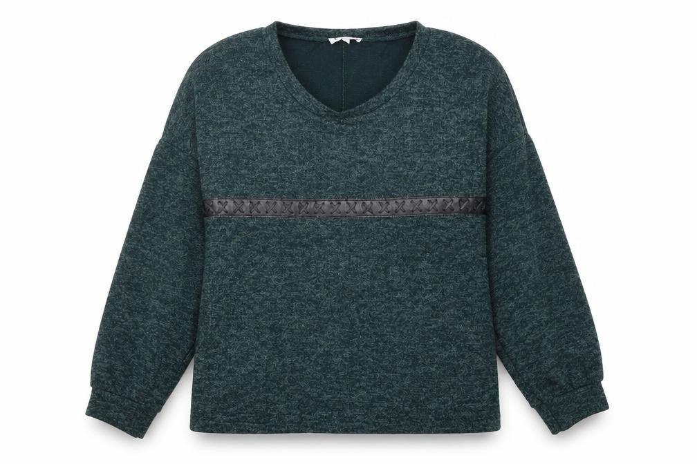 Womens UK Size L Co&Co Green Pullover Jumper