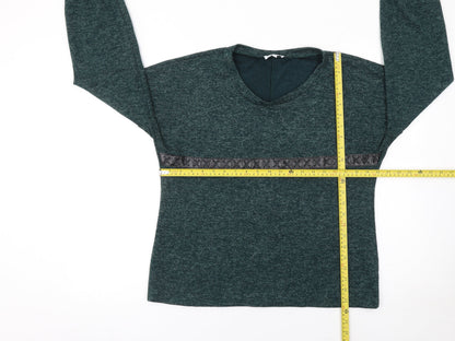 Womens UK Size L Co&Co Green Pullover Jumper
