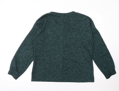 Womens UK Size L Co&Co Green Pullover Jumper