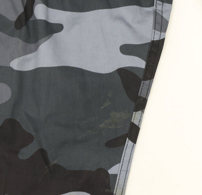 Blue Castle Men's Grey Camo Cargo Trousers 42W 32L Polyester Cotton