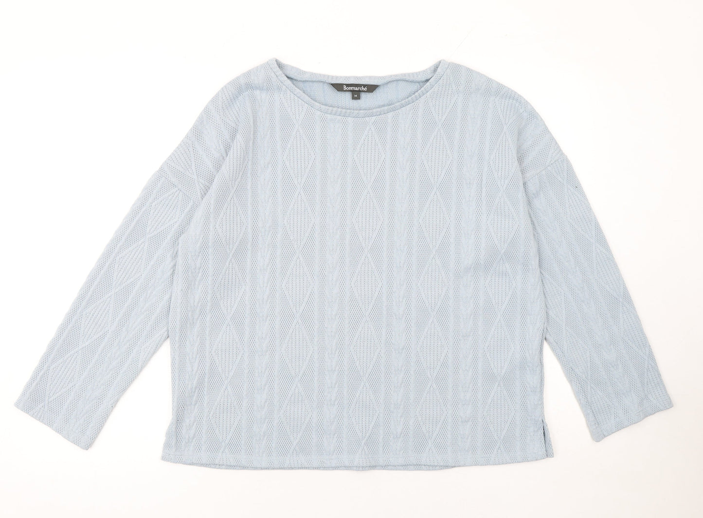 Womens UK Size 14 Bonmarché Blue Pullover Jumper