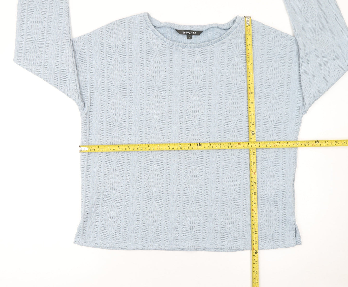 Womens UK Size 14 Bonmarché Blue Pullover Jumper